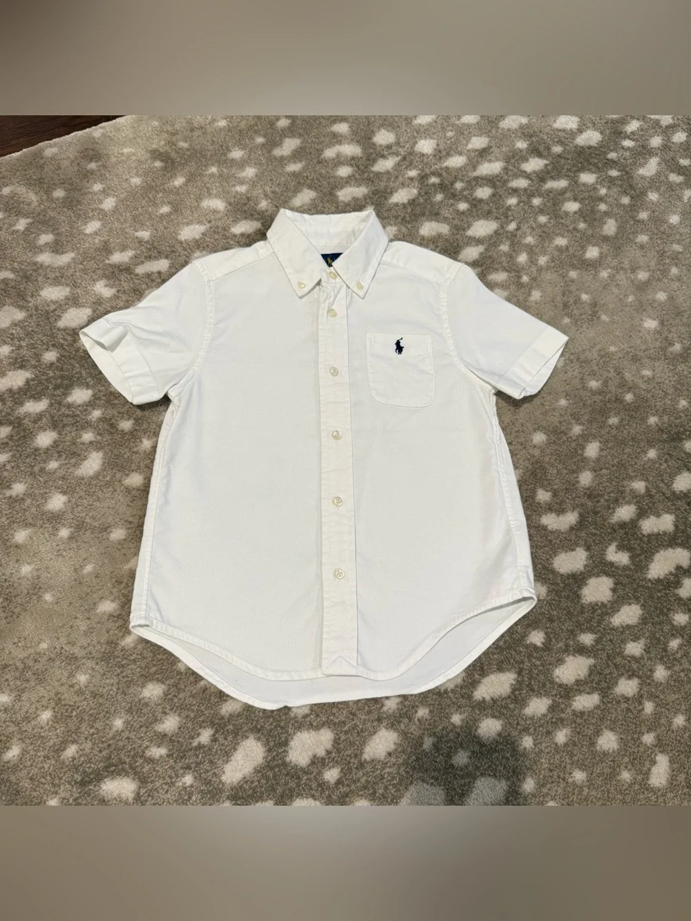 Bundle (4) Ralph Lauren/Calvin Klein Short-Sleeve Button-Down Shirts. Size 5